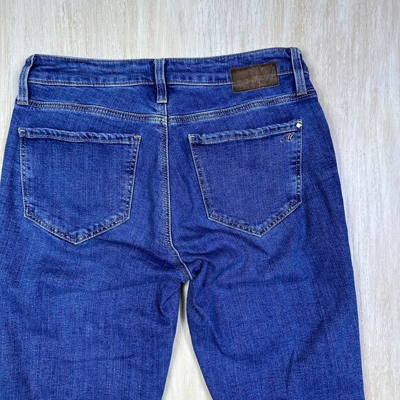 Mavi Jeans Ada Boyfriend Mid Rise Blue Embroidered Polka Dot Denim Jeans 26x29 - Picture 8 of 16